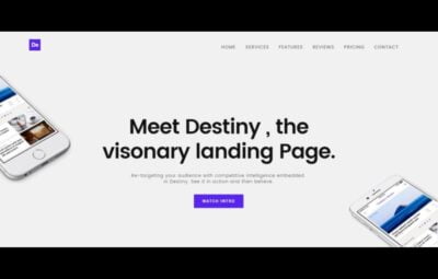 Destiny Landing Page Template