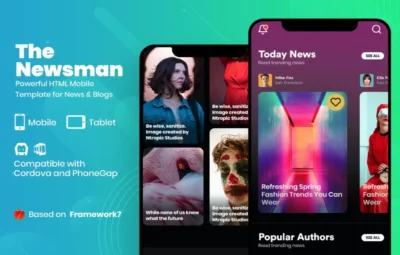 newsman news magazine mobile template