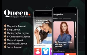 Queen Mobile App Template
