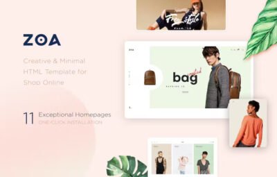 Zoa Minimalist HTML Template