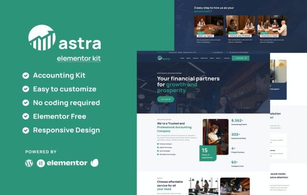 Astra Business Consulting Elementor Template Kit