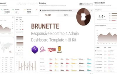 Brunette Bootstrap Template