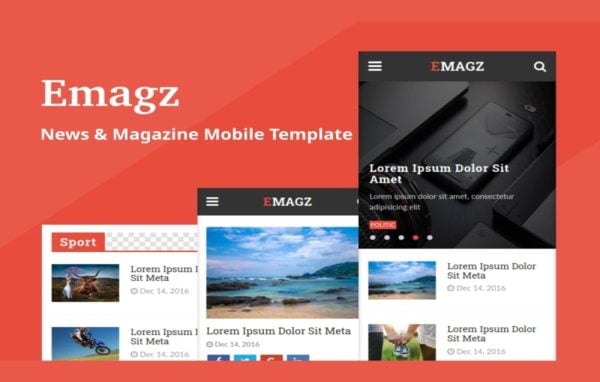 Emagz Mobile Template