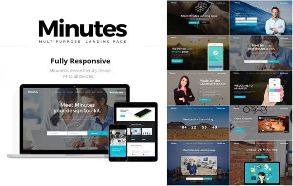 Minutes Landing Page Template