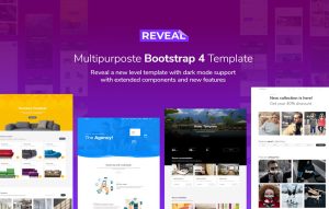 Reveal Bootstrap 4 Template