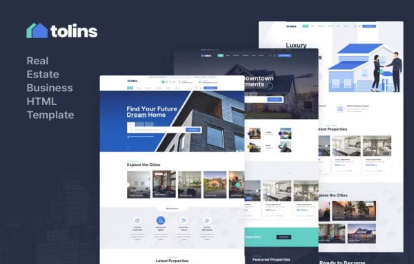 Tolips Real Estate Business Template