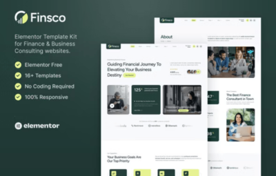 Finsco Elementor Template Kit