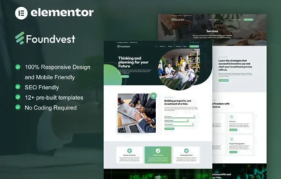 FoundVest Elementor Pro Template Kit