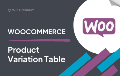 Product Variation Table