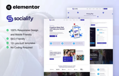 Socialify Elementor Template Kit