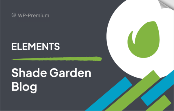 Shade Garden Blog – Creative Blog WordPress Theme