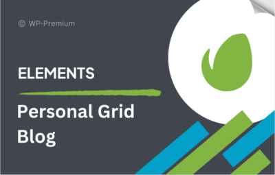 Personal Grid Blog WordPress Theme – Rinjani