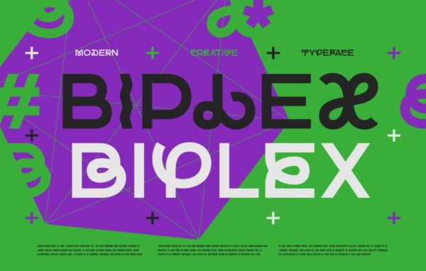 Biplex — Modern Creative Font