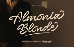 Almonia Blonde – Bold Script Font