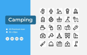 Camping Icon Set