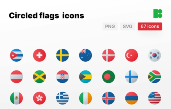 Circled Flags