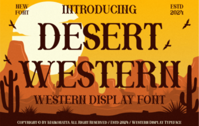 Desert Western – Western Display Font