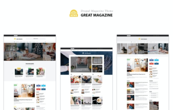 Great Magazine – Responsive Magazine News Drupal