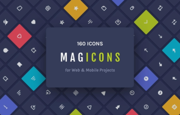 Magicons: 160 Icons For Web & Mobile