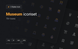 Museum Icons Set