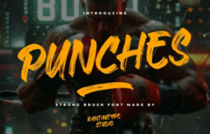 Punches Strong Brush Font