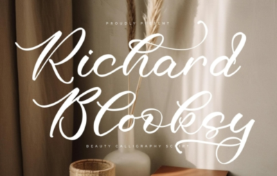 Richard Blooksy Calligraphy Script