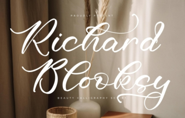 Richard Blooksy Calligraphy Script