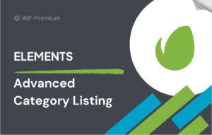 Advanced Category Listing for Elementor