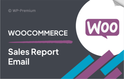 WooCommerce Sales Report Email