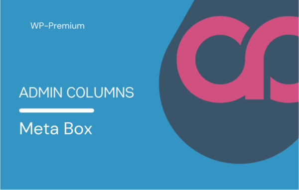 Admin Columns Pro – Meta Box