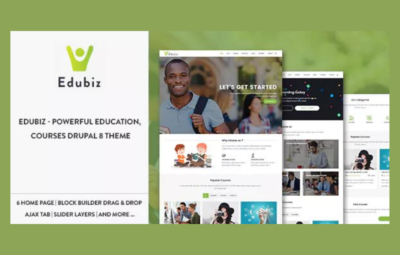 Edubiz – Powerful Education, Courses Drupal Theme