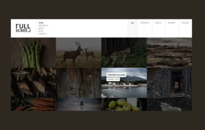 Fullscreen – Photography Portfolio Drupal Theme