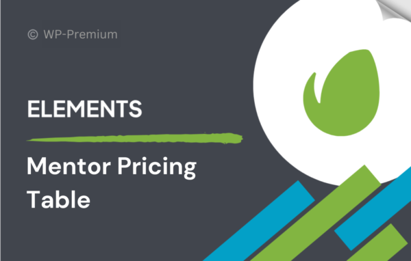 Mentor Pricing Table for Elementor