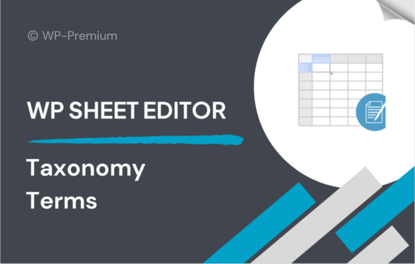 WP Sheet Editor – Taxonomy Terms Pro