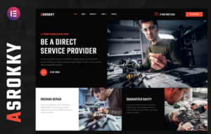 Asrokky – Smartphone Repair Shop Elementor Template Kit