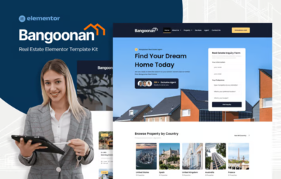 Bangoonan – Real Estate & Property Elementor Template Kit