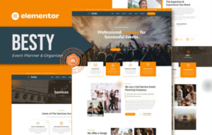 Besty – Event Planner & Organizer Elementor Template Kit