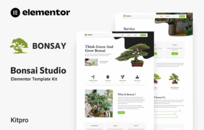 Bonsay – Bonsai Studio Elementor Template Kit