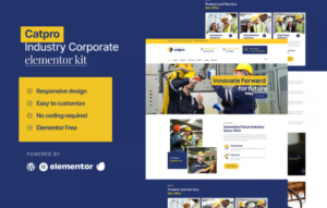 Catpro – Industry Corporate Elementor Template Kit