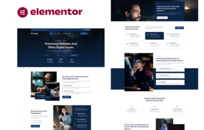 Cekal – Cyber Security & IT Service Elementor Template Kit