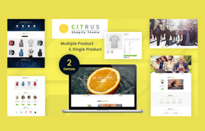 Citrus – One Page HTML5 Parallax Portfolio