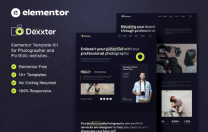 Dexxter – Photography & Portfolio Elementor Template Kit