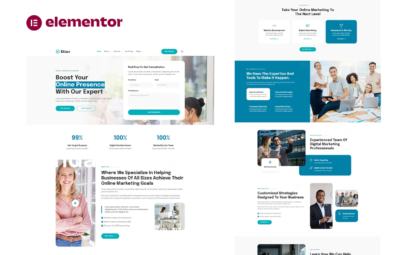 Eklan – Digital Marketing Agency Elementor Template Kit