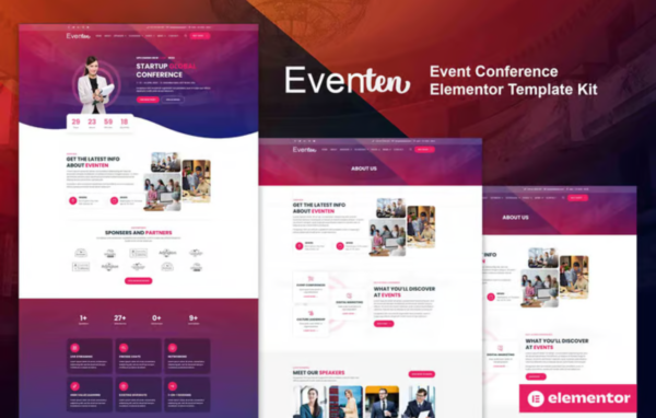 Eventen – Event Conference Elementor Pro Template Kit