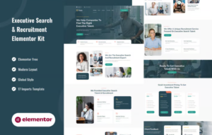 Exuta – Executive Search & Recruitment Service Elementor Template Kit