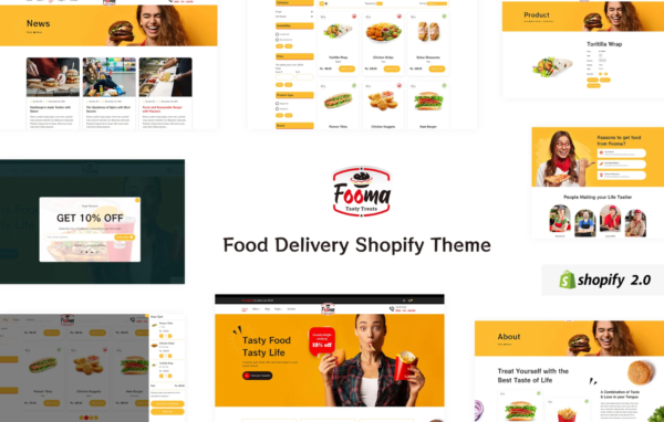 Fooma – Responsive Food Delivery Shopify Theme