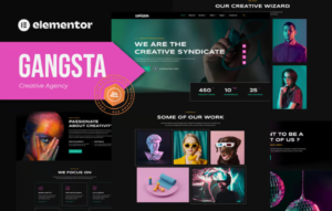 Gangsta – Creative Agency & Portfolio Elementor Template Kit