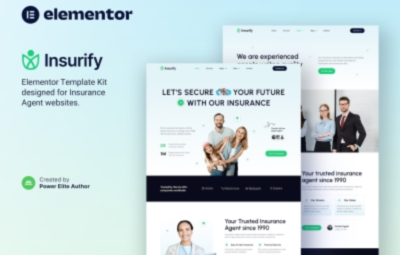 Insurify – Insurance Agent & Consulting Elementor Template Kit