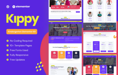 Kippy – Kindergarten Elementor Pro Template Kit