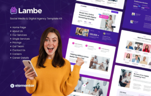 Lambe – Digital Marketing Agency Elementor Template Kits